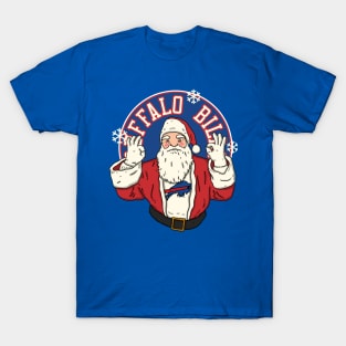 Santa Claus Loves Buffalo Bills T-Shirt